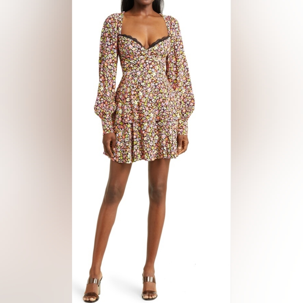 AFRM Modesto Floral Long Sleeve Dress